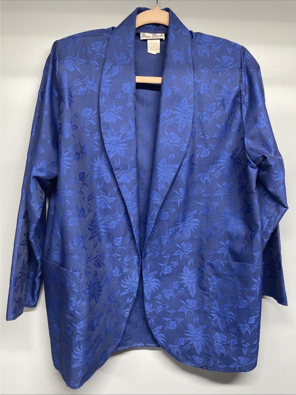 Vintage Doo-Dads Lightweight Women’s Blue Blazer Made In USA - Long SLV/Pockets